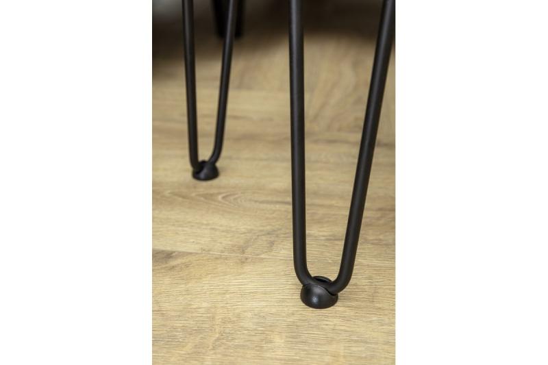 Hairpin ARTO leg with foot, 2 rods, 12 x 304 mm, black 1208963524