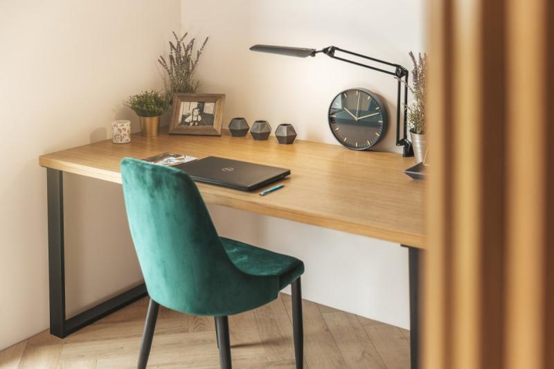 Table leg INDUSTRIA, 710 mm x 820 mm, rectangular, profile 80 x 40 mm, black 1208963598