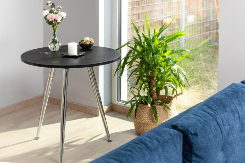 Leg 40 x 710 X-LINE inclined, foldable, adjustable foot, chrome 1208963654