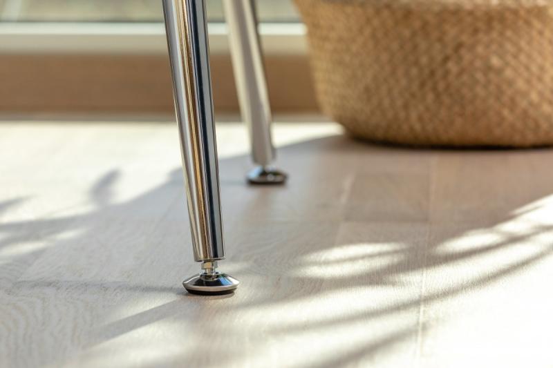 Leg 40 x 710 X-LINE inclined, foldable, adjustable foot, chrome 1208963654