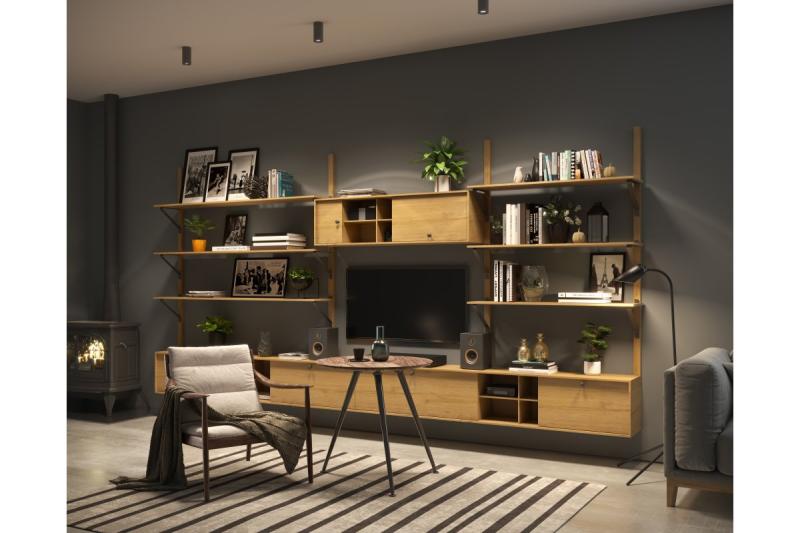 Leg 40 x 710 X-LINE inclined, foldable, adjustable foot, black 1208963656