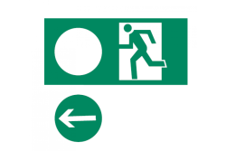 Emergency exit sign universal,100X300 1208963660
