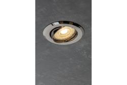 Decor Plafondspot armatuur PARMA II IP20 rond zwart chroom met hoekverstelling. 1208963743