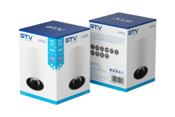 Decor Plafondarmatuur ARIES PC 73x105mm IP20 max 20W rond wit/zwart. 1208963818