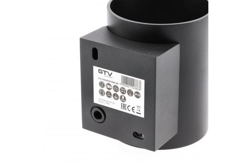 Decor Wandarmatuur CAMPIONE aluminium G9 IP20 max. 40W IP20 rond zwart. 1208963851
