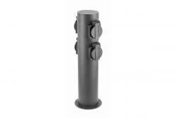 Decor Tuinpaal CORTA-P 36 IP54 AC220-240V 50-60Hz 4*Schucko stopcontact max. 3500W paal grafiet. 1208963859