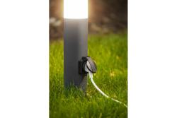 Decor CORTA-P 40 tuinlamp E27 MAX.25W IP44 AC220-240V 50-60Hz stopcontact max. 3000W paal grafiet. 1208963861