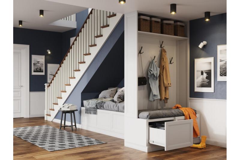 Decor Plafondarmatuur FARGO MINI aluminium 56x150mm IP20 max 20W rond wit. 1208963879