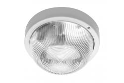 Bulkhead fixture IBIZA, max 40W, E27, AC220-240V, 50-60Hz,IP44,ABS/glass, white housing 1208963892