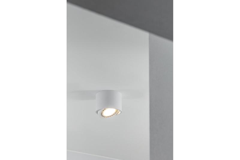Decor ISUMI plafondlamp met verstelbare hoek aluminium 130x100 IP20 ES111 GU10 rond wit. 1208963895