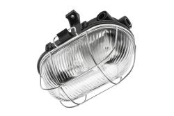 Bulkhead fixture SANGUESA KAM, max 40W, E27, AC220-240V, 50-60Hz, IP54, ABS/glass/metal grille, black 1208963902