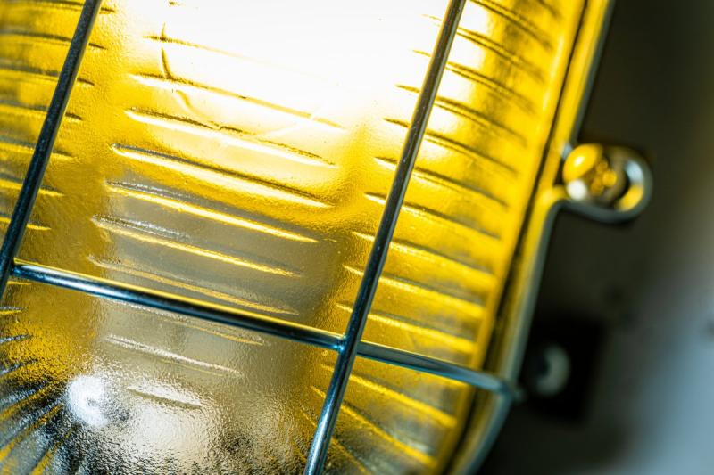 Bulkhead fixture SANGUESA KAM, max 40W, E27, AC220-240V, 50-60Hz, IP54, ABS/glass/metal grille, black 1208963902