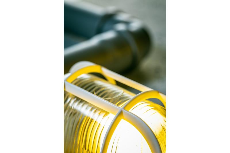 Bulkhead fixture SANGUESA KAY, max 40W, E27, AC220-240V, 50-60Hz, IP44, ABS/glass, white housing 1208963904