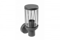 Decor KERTA-A tuinlamp E27 MAX.12W IP44 AC220-240V 50-60Hz eenvoudige wandlamp bovenkant grafiet. 1208963906