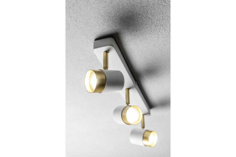 Decor Plafondarmatuur ORIO aluminium 43.0x5.5x14.0 IP20 3*GU10 max. 50W rond wit. 1208963966