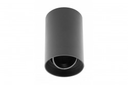 Decor Plafondlamp armatuur RESTO PC φ80x125mm IP20 max 20W rond zwart. 1208963985