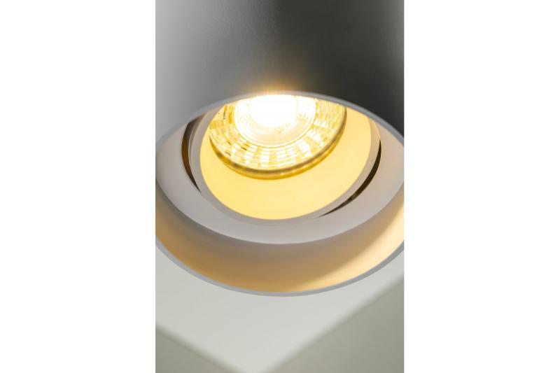 Decor Plafondlamp armatuur RESTO PC φ80x125mm IP20 max 20W rond wit. 1208963986