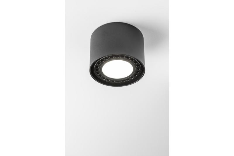 Decor Plafondarmatuur SAKURA alum. 120x85 IP20 ES111 GU10 rond zwart. 1208963989
