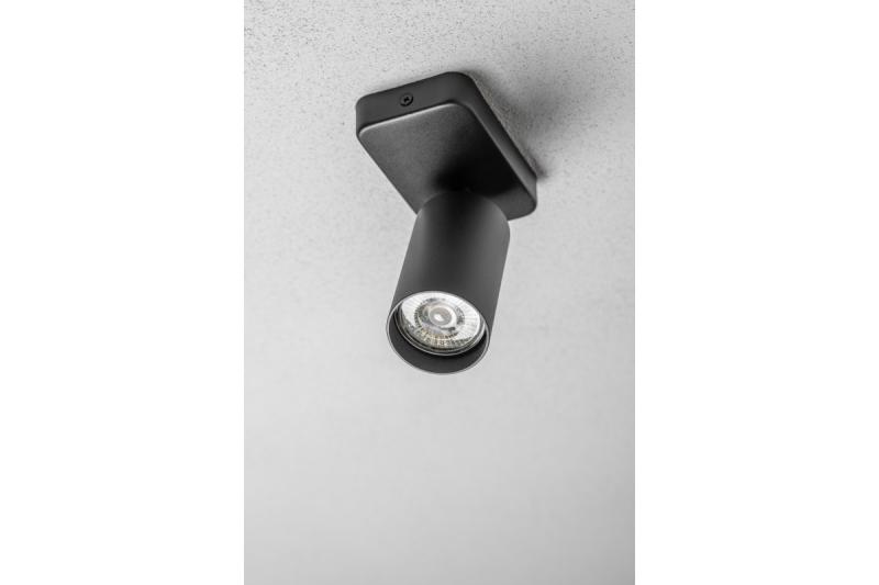 Decor Wandarmatuur SANTO BIS aluminium IP20 max. 20W enkelvoudig rond zwart. 1208963995