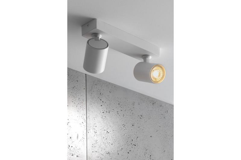 Decor Plafondarmatuur SANTO aluminium IP20 max. 20W*2 dubbel rond wit. 1208963998