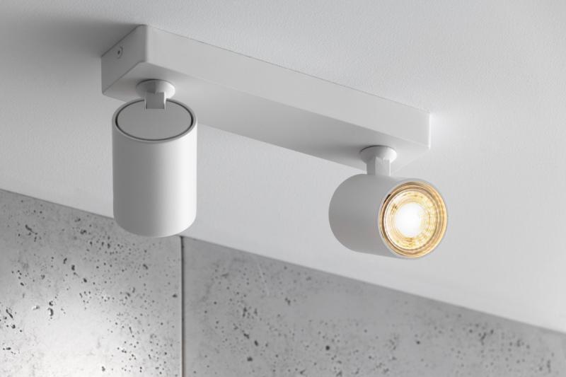 Decor Plafondarmatuur SANTO aluminium IP20 max. 20W*2 dubbel rond wit. 1208963998