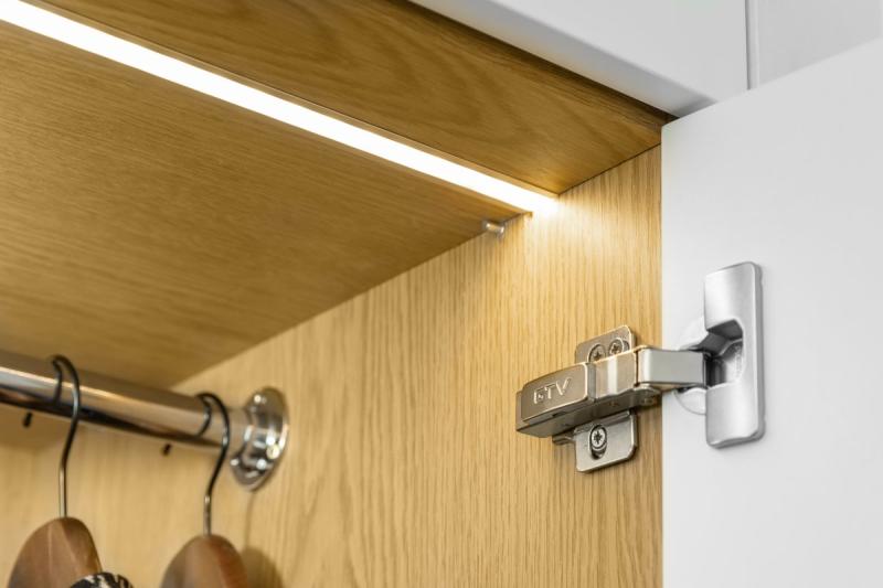 LED aluminum profile with GLAX flange white 3 m (mortise) 1208964066