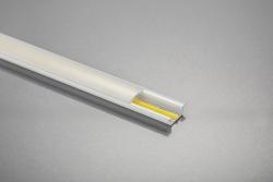 LED aluminum profile with GLAX flange white 2 m (recessed) 1208964070