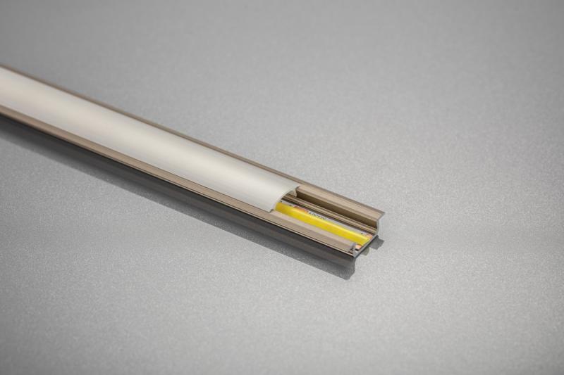 LED aluminum profile with GLAX champagne flange 2 m (mortise) 1208964072