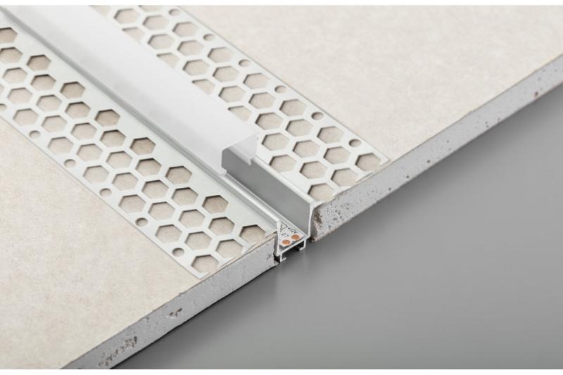 LED PROFILE GLAX linear for GK boards 3m, non-anodized 1208964075