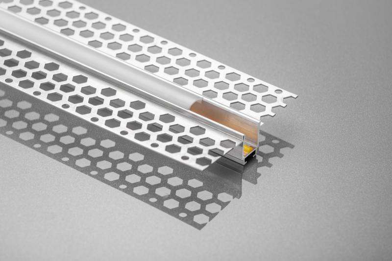 LED profile GLAX linear for GK boards 3m + technical casing, not anodized 1208964076