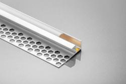 LED PROFILE GLAX ceiling for GK panels 3m + technical casing, non-anodized 1208964080