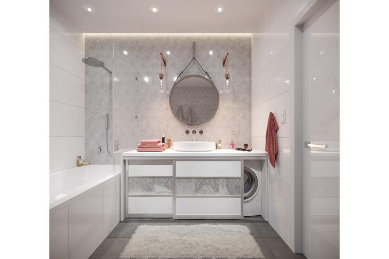 LED PROFILE GLAX ceiling for GK panels 3m + technical casing, non-anodized 1208964080