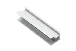 LED aluminum profile plinth narrow, studded GLAX Mini silver L= 3007 mm 1208964094