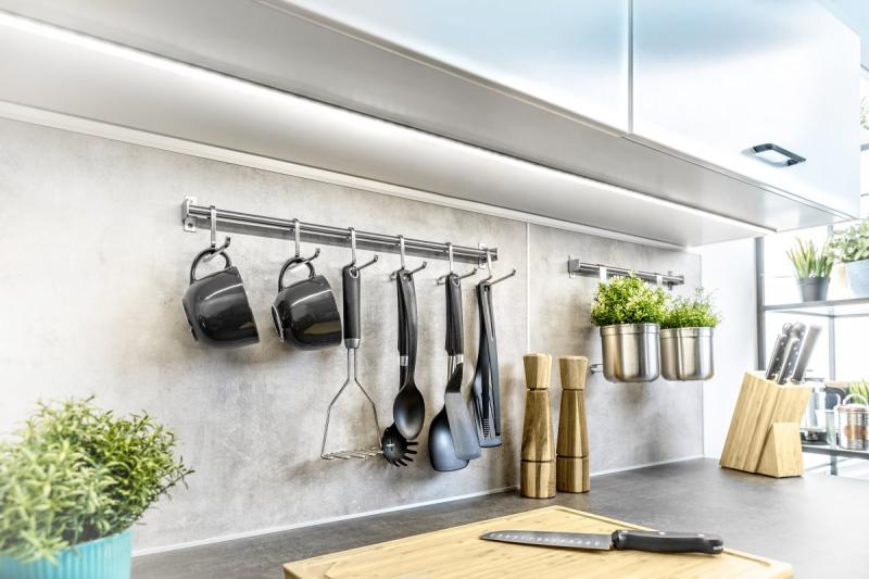 LED aluminum profile applied GLAX Mini black matt 2 m 1208964101