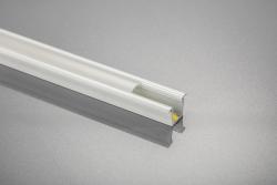 LED Aluminum Profile with GLAX Mini Flange High 12.5mm White 2m (Mortise) 1208964110