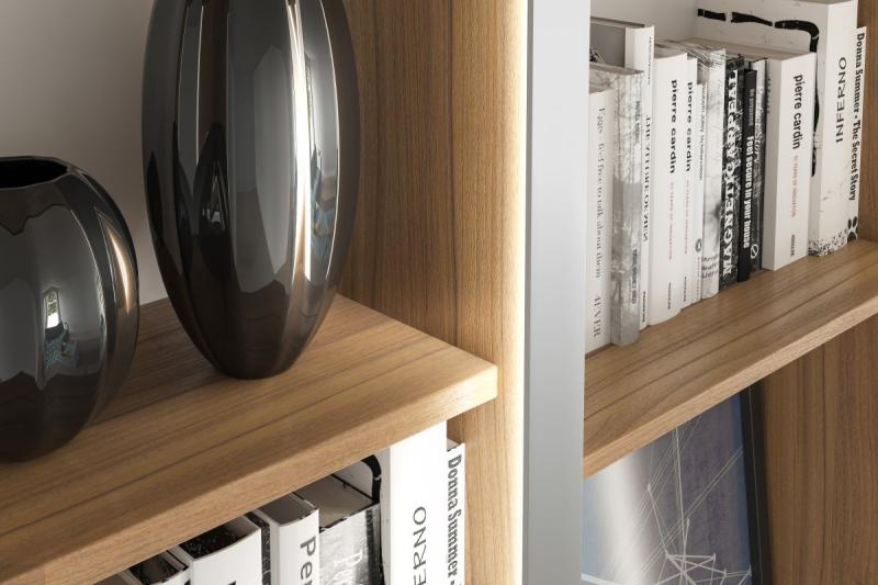 LED partition aluminum profile, studded GLAX silver PLATE 19mm 3m 1208964114