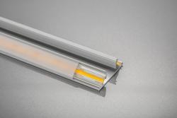 LED partition aluminium profile, studded GLAX silver L=3007 mm 1208964115