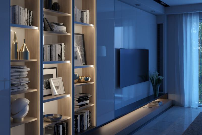 LED partition aluminum profile, studded (for edging fillings) GLAX silver PLATE 16mm 3 1208964116