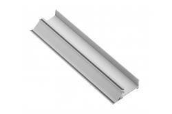 Aluminium profile plinth, studded (for edging fillings) GLAX silver PLATE 19mm3m 1208964124