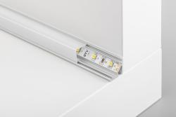led angular aluminium profile - applied GLAX silver L=3007 mm 1208964128
