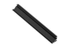 LED angular aluminum profile - applied GLAX black mat 3m 1208964130
