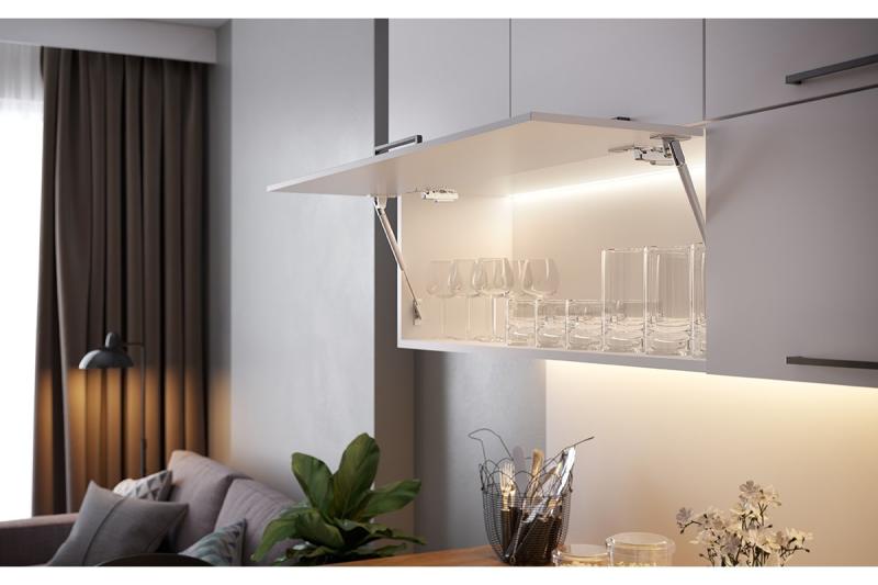 LED recessed aluminium profile angled GLAX silver 2 m 1208964147