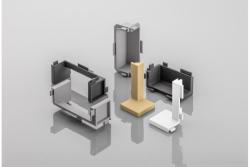 VELLO internal connector L profile, aluminium colour, (10 pcs/op.) 1208964158