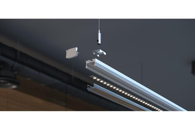 Satin lens for LED profile GLAX Heatsink 2 m 1208964192