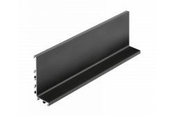 Aluminum profile, handleless system VELLO with LED function, L, black, length 3 m 1208964220