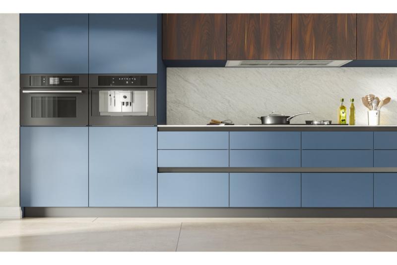 Aluminum profile, handleless system VELLO with LED function, L, black, length 4.10 m 1208964224