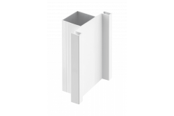 Aluminum profile, handleless system VELLO, T two-sided, white, length 3 m 1208964228