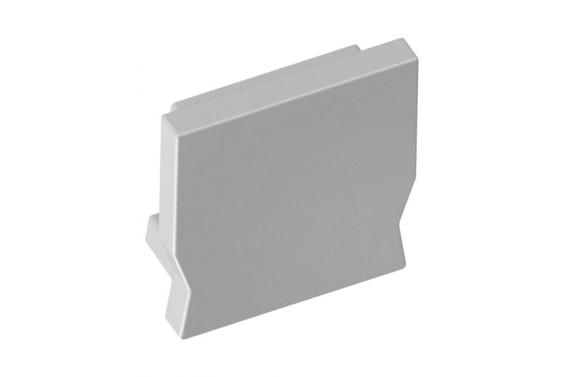 Square cap for LED profile GLAX Mini applied silver (10 pcs. in blister) 1208964255
