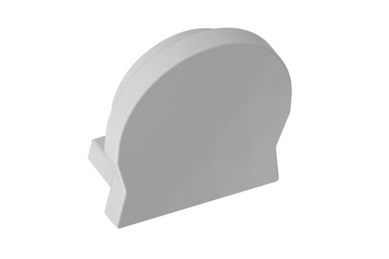 End cap circle for LED profile GLAX Mini applied silver (10 pcs. in blister) 1208964256
