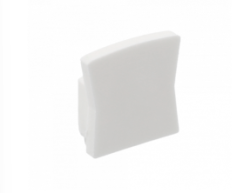 Square cap for LED profile GLAX Mini with flange high white lacquered (10 pcs. in blis.) 1208964266